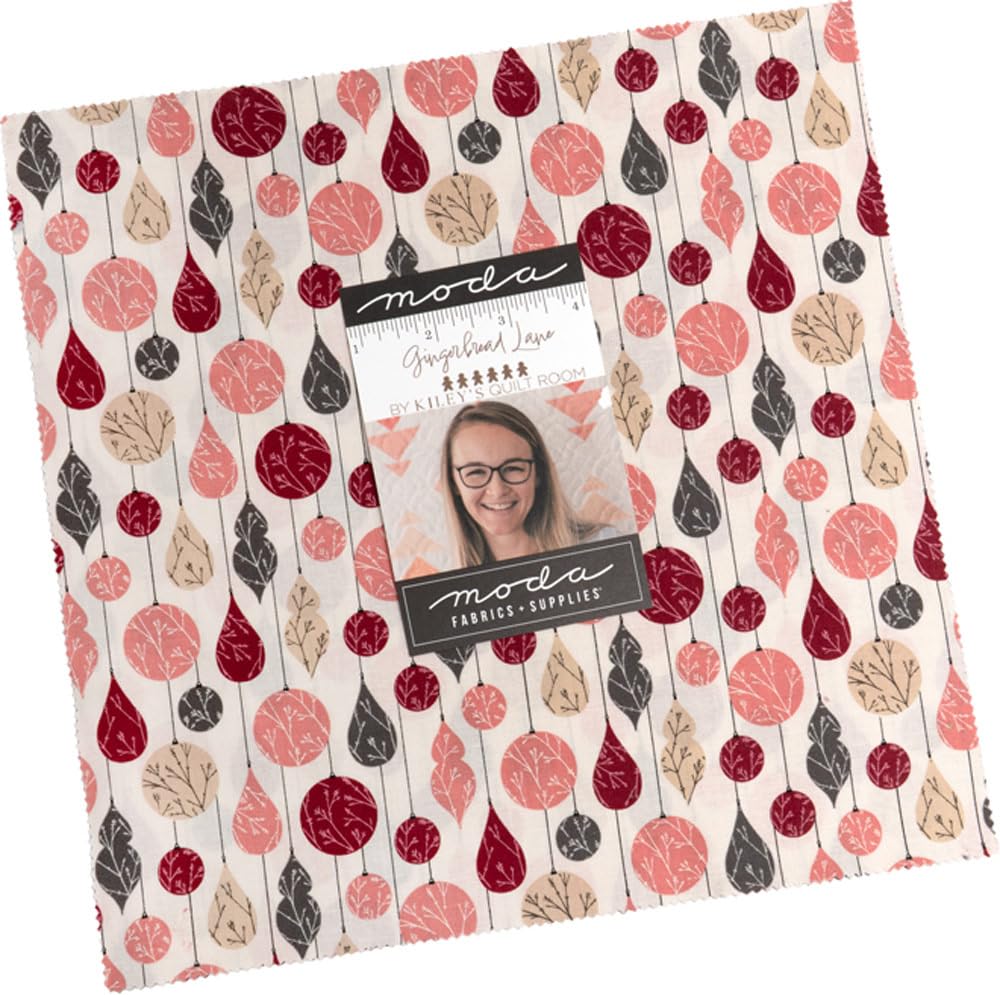 Kiley's Quilt Room Gingerbread Lane Layer Cake 42 10-inch Squares Moda Fabrics 26150LC