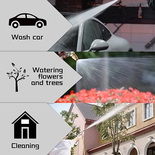 Miniatura 5 de Sutekus Manguera de hidrolavadora universal de 14 pulgadas de repuesto compatible con accesorios M22 4200PSI 50 pies naranja