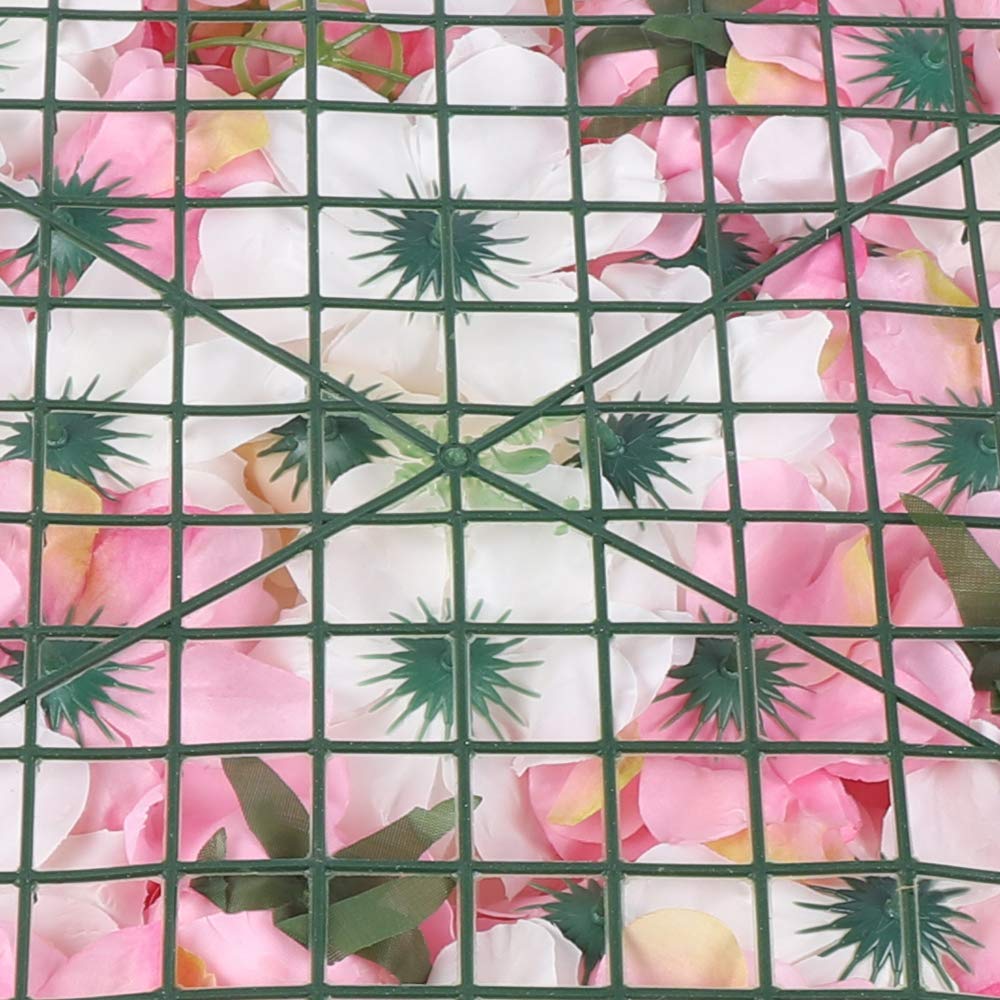 12 Stück Künstliche Blumenwand Hochzeit Blumen Paneele 40x60cm | Seidenstoff, Wandpaneele, Wanddeko Blumen, für Hochzeit, Valentinstag, Zuhause,Hintergrunddekoration