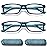 RaoOG Reading Glasses for Men/Women with Spring hinges 2.50 Lightweight Computer Readers with Blue Light Protection and Case