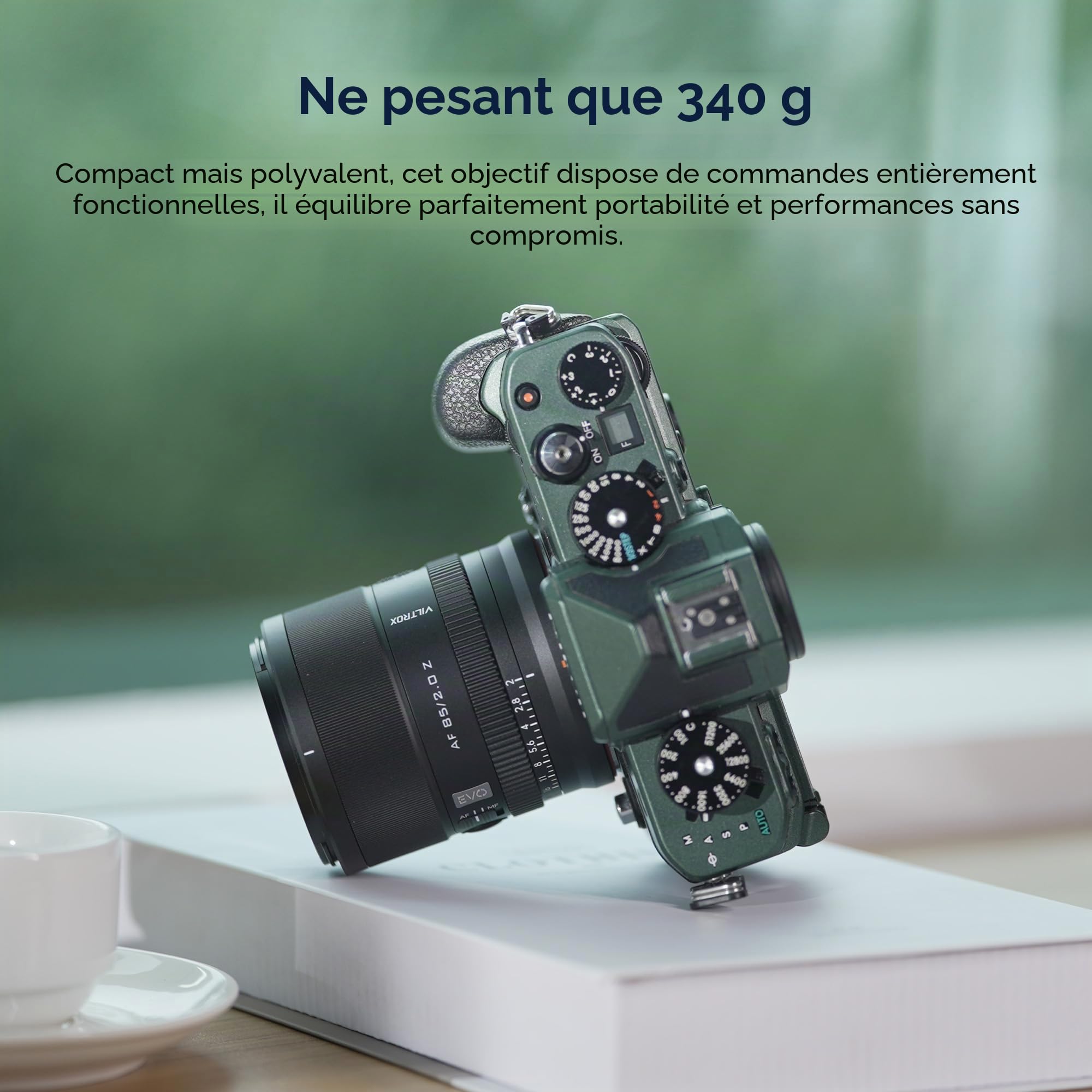 VILTROX 85mm f/2.0 Evo Z Objectif, 85mm F2.0 Autofocus Plein Format Lumineux Objectif Compatible avec Les Appareils Photo Nikon Z-Mount Z5, Z50, Z50II, Z6, Z6II, Z7, Z7II, ZFC, Z30, Z9, Z8, ZF, Z6III