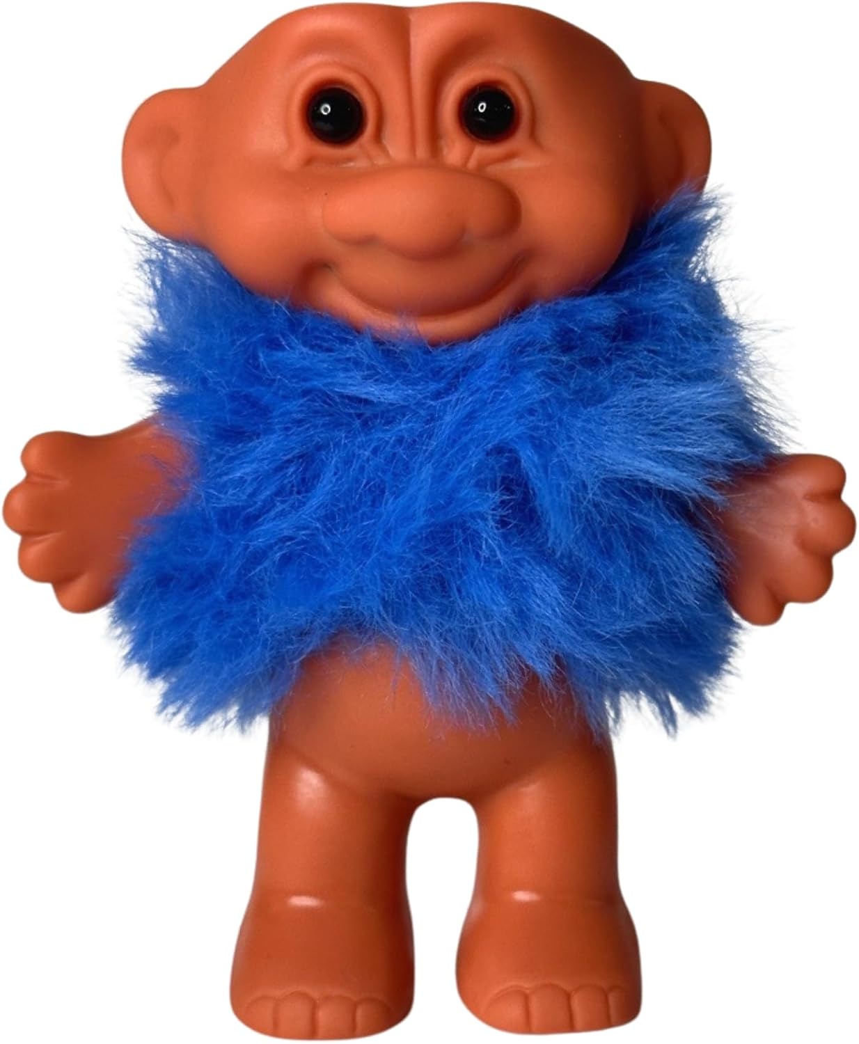 Fuzzy Troll Lighter Cover – Fun Novelty Lighter Sleeve with Soft Plush Troll Doll Design, Fits Standard Lighters – Unique Gift, Collectible Accessory, Retro Style (Blue)