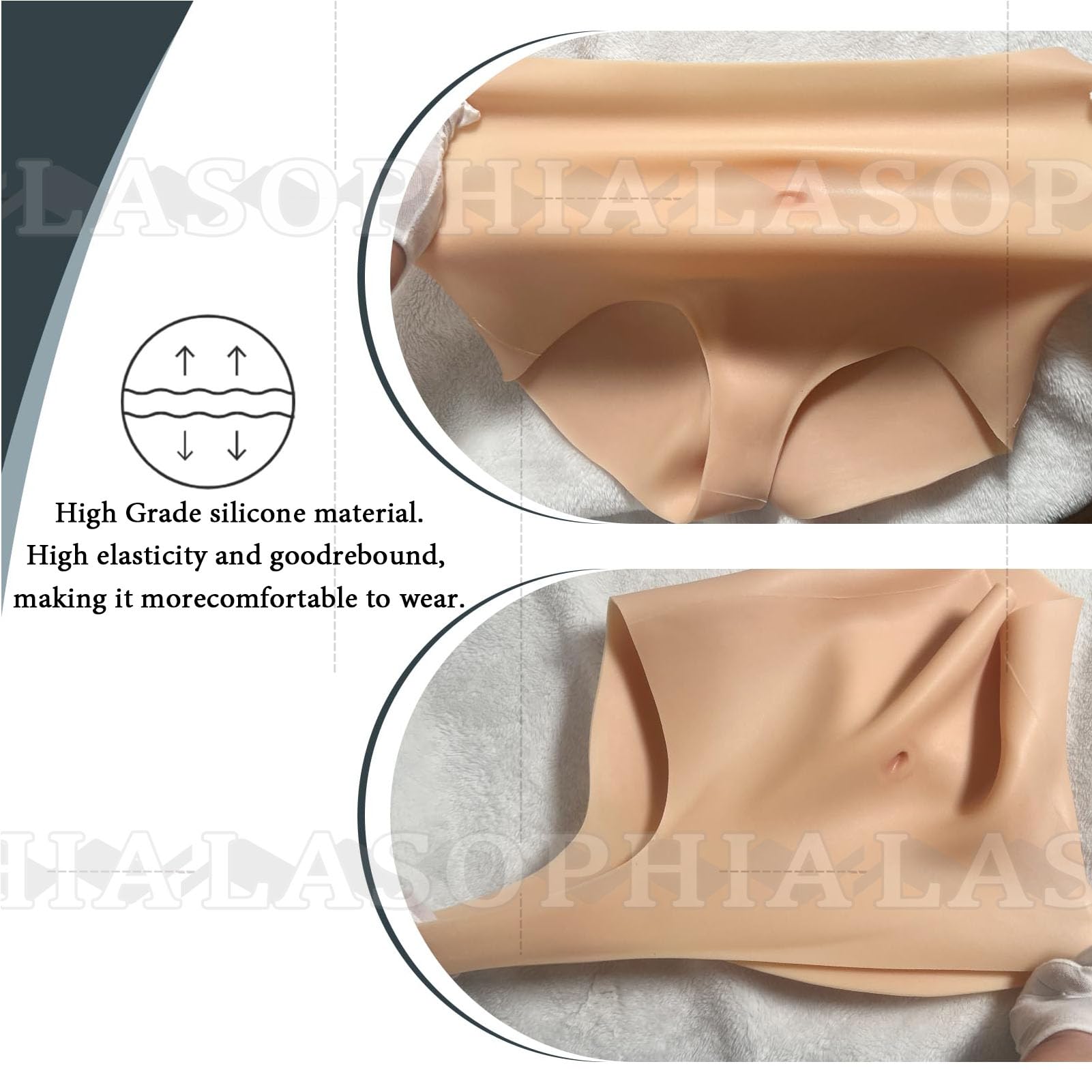 Damskie Silikonowe Majtki Z Wysokim Stanem FałSzywy TyłEk Niewidoczne Bokserki Podnoszenie Hip Enhancer Majtki ModelująCe dla Drag Queen