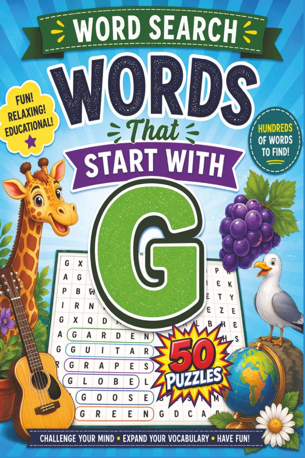 Words That Start With G Word Search: Great, Gripping, and Gigantic G Word Searches