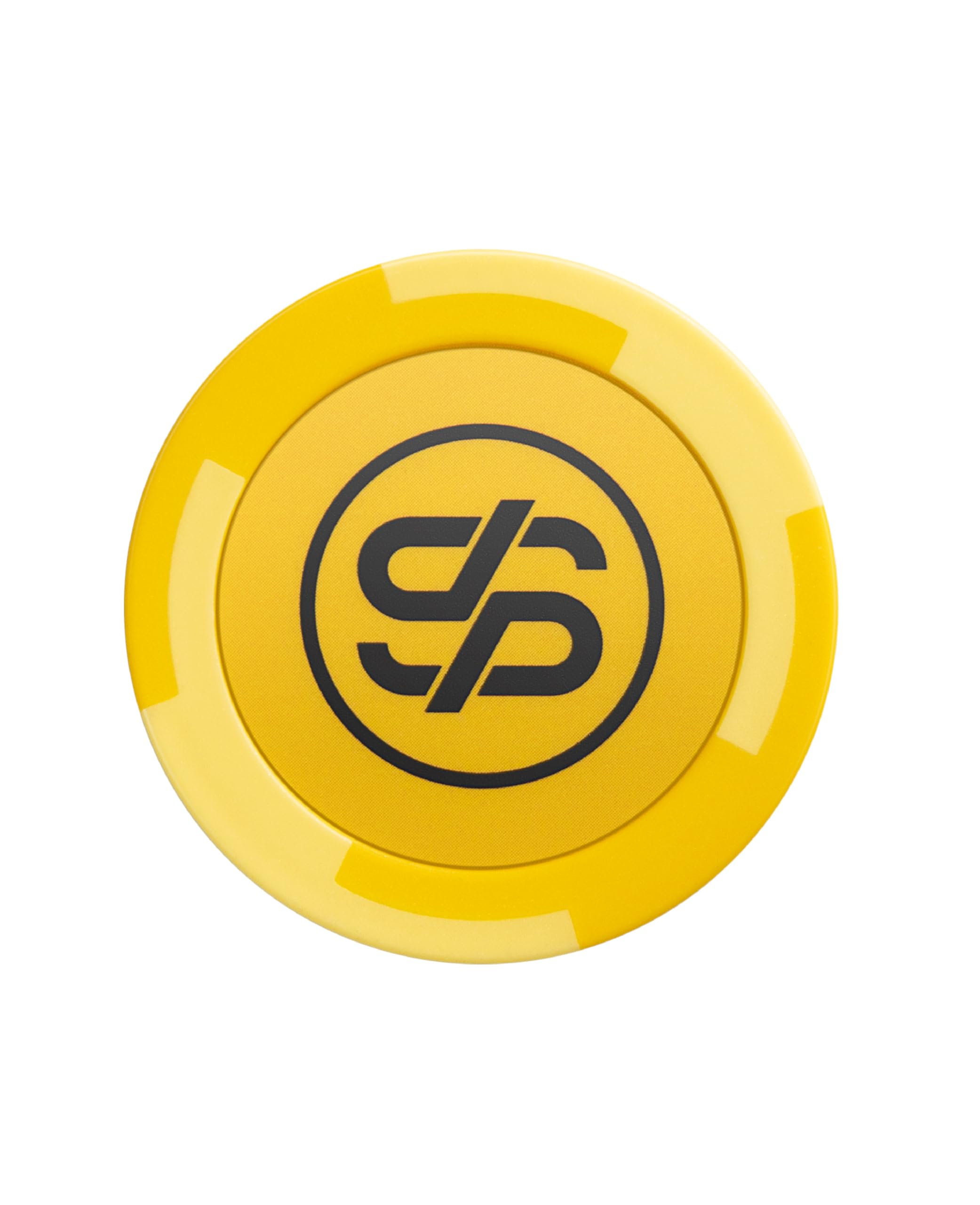 SLOWPLAY Godel Ton-Pokerchips, 14 Gramm Schwerer Tonverbundstoff, 40mm große Chips in Großpackung, 50er-Pack in Gold ohne Werte - 1