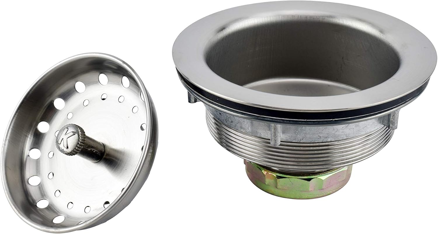 Plumb Pak K5435dsss Kitchen Sink Strainer With Fixed Post Basket 1 Pack Stainless Steel Amazon Com