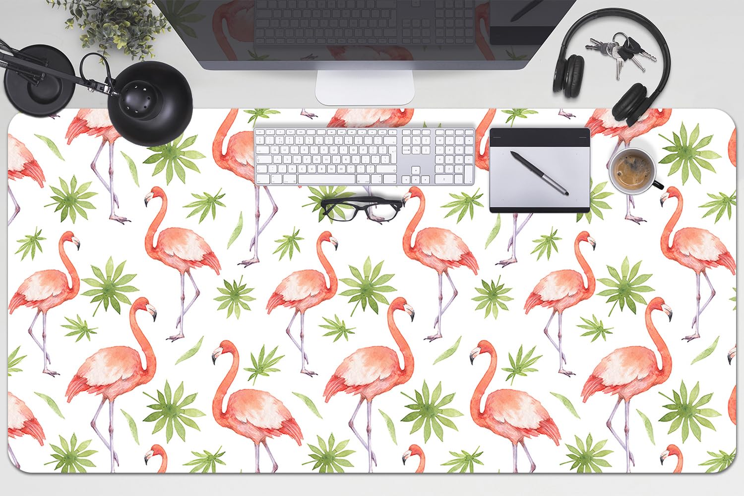Sous-main de bureau imperméable et antidérapant à bords arrondis - 8