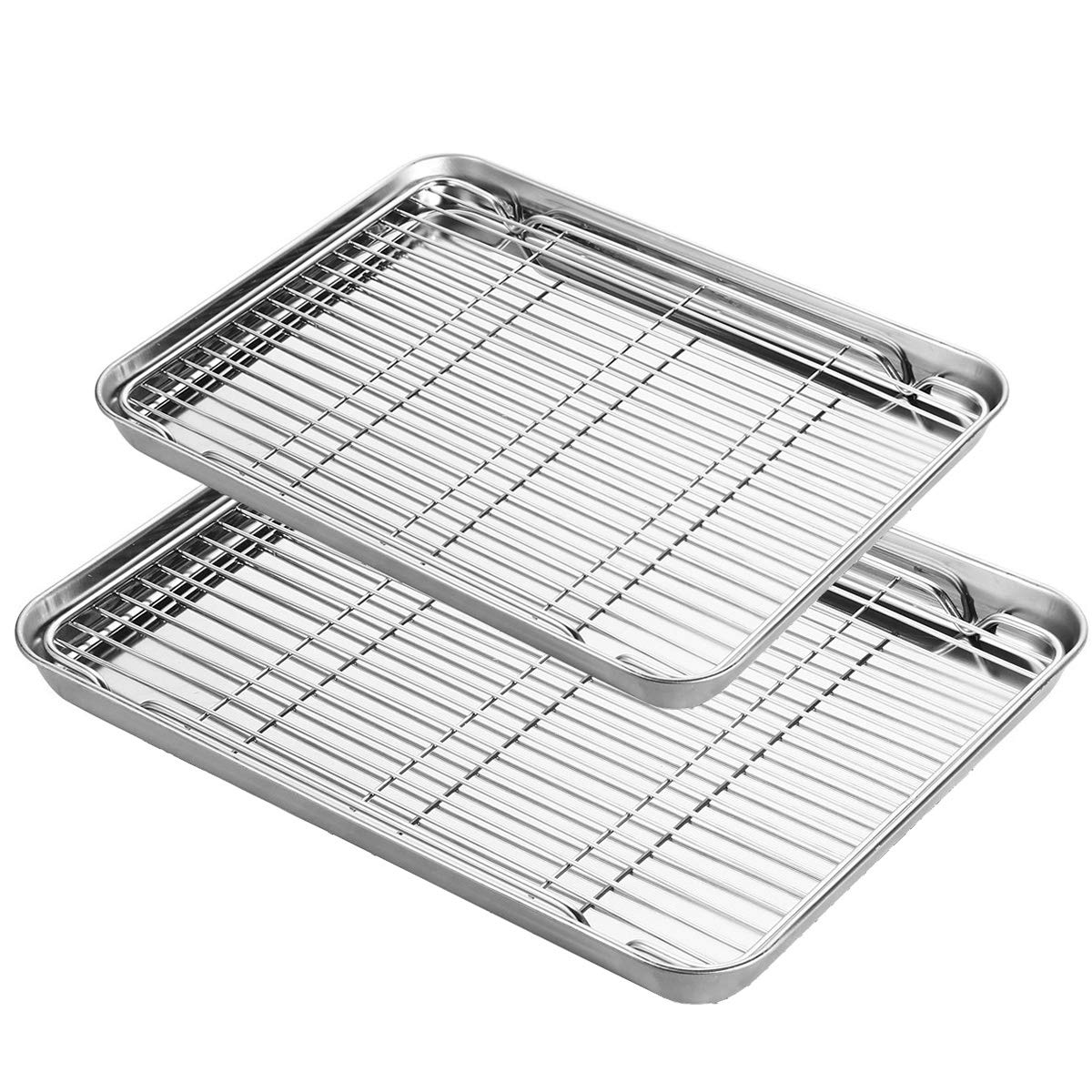 Buy Baking Sheet with Rack Set, Yododo Stainless Steel Baking Pans Tray