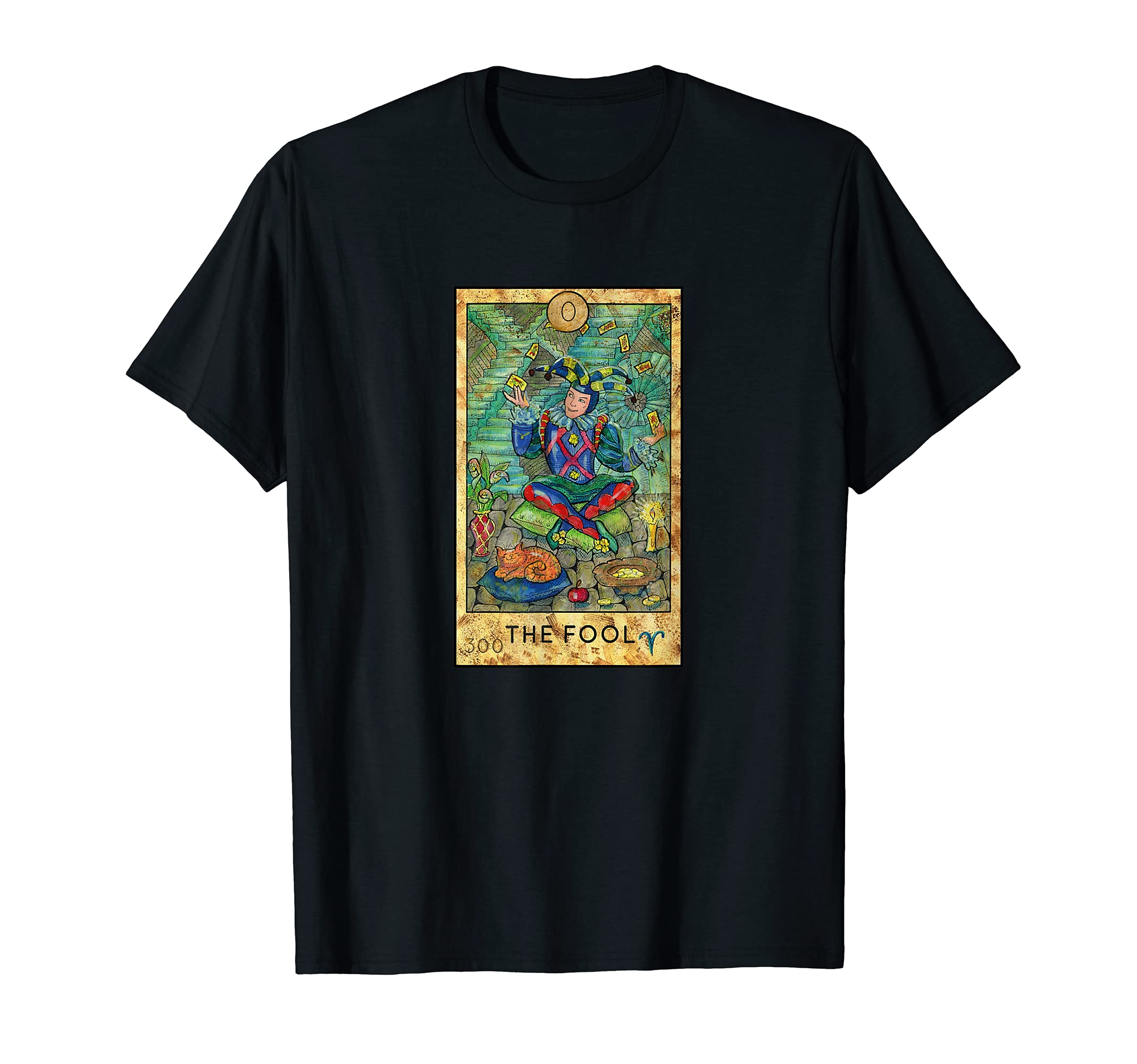 Tarot Card Fool Mystic Psychic Reading Fortune Teller Cards T-Shirt