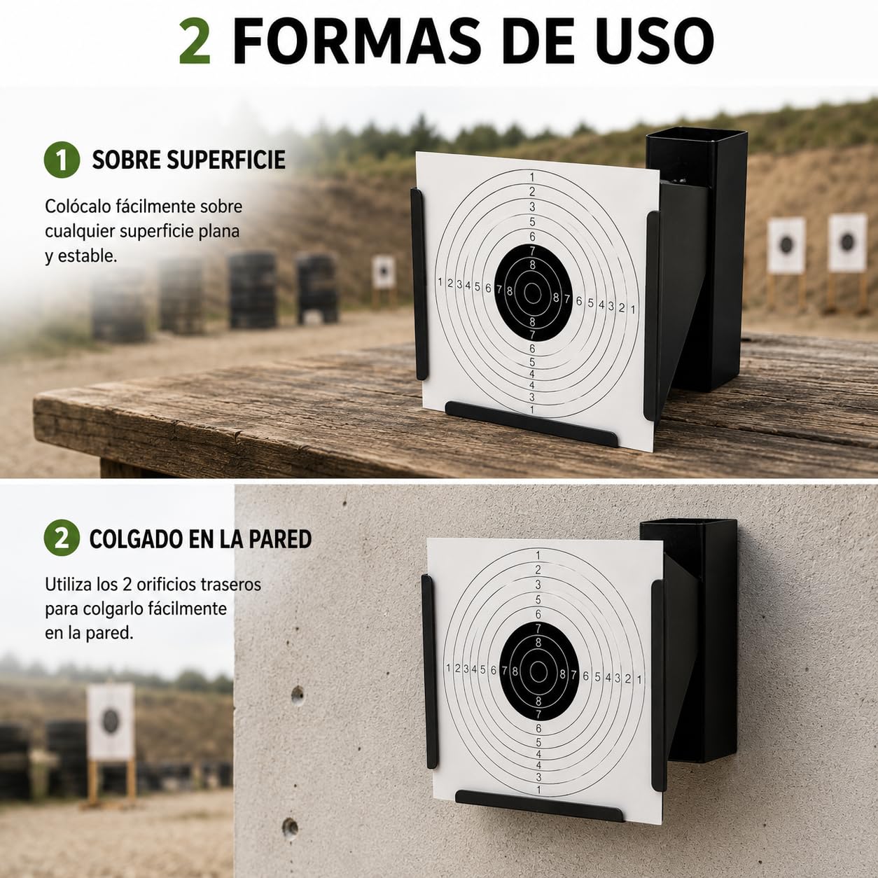 Cazabalines 50 dianas 14 x 14 cms Tiro al Blanco Airsoft Airgun