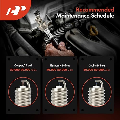 Miniatura 6 de A-Premium Bujías iridio y platino compatibles con Chevrolet CruzeVolt 2011-2015, Cruze Limited 2016-2016, Sonic 2012-2018 y Cadillac ELR 2014-2016,
