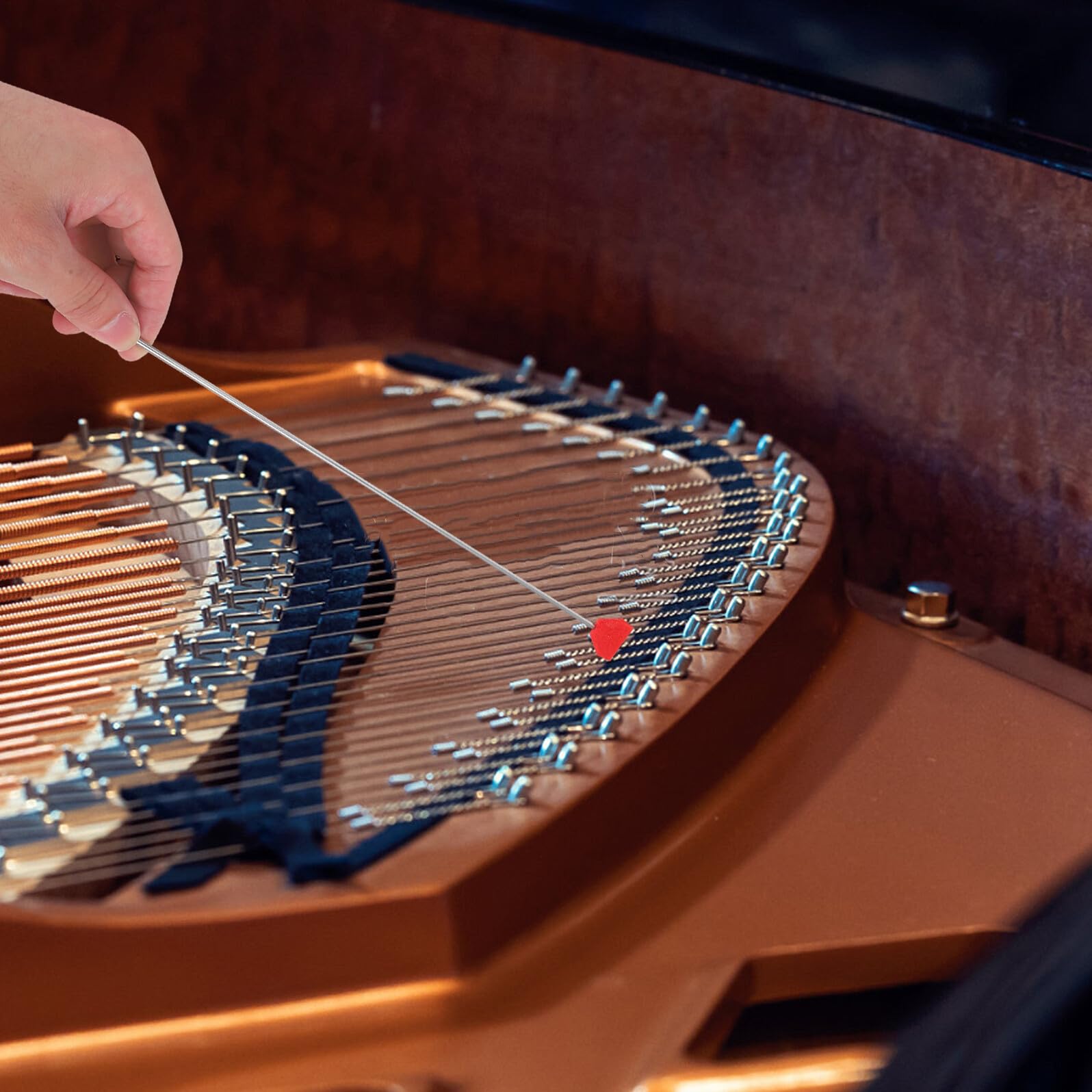 Alipis Set Strumenti per Pulizia Pianoforte Pala Grande e Piccola e Asta di Prolunga, Accessori per Tavola Armonica, Kit Detergente Portatile per Manutenzione Pianoforte Facile