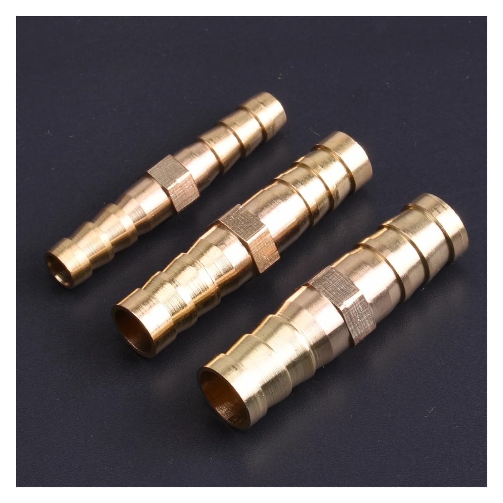 ISCBAFYX Mosiężna złączka do węża z równym kolcem gazowo-miedziany łącznik kolczasty adapter złącza (20 szt., 14-8mm)
