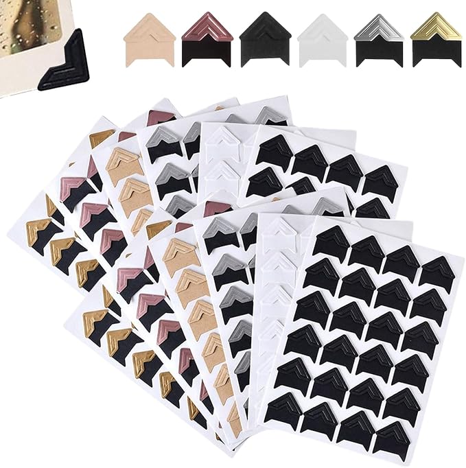 Photo Corners Self Adhesive, 288Pcs Photos Mounting Sticker Photo ...