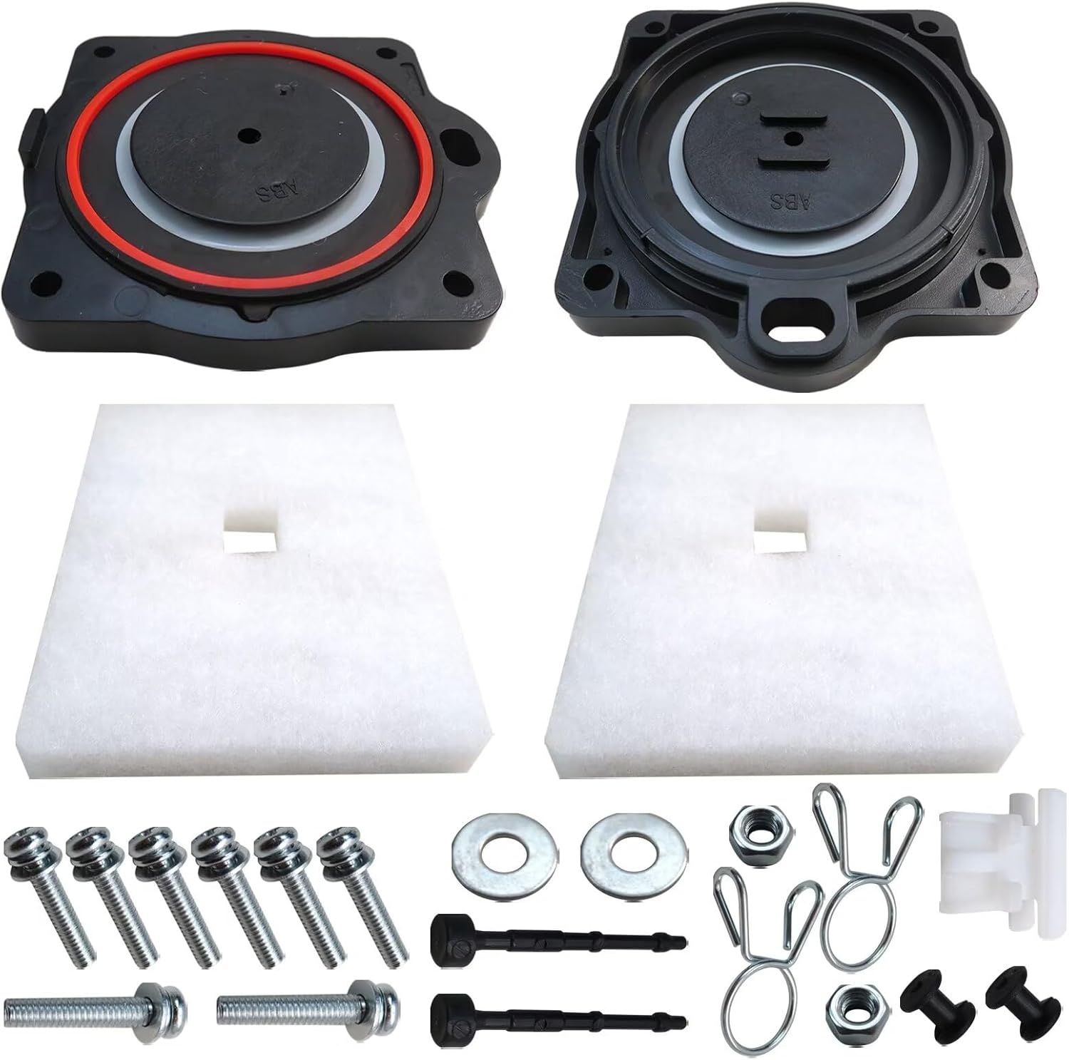 Air Pump Rebuild Kit Compatible with Clearstream CS103EL, Included Diaphram, Filter and Screws Kit
