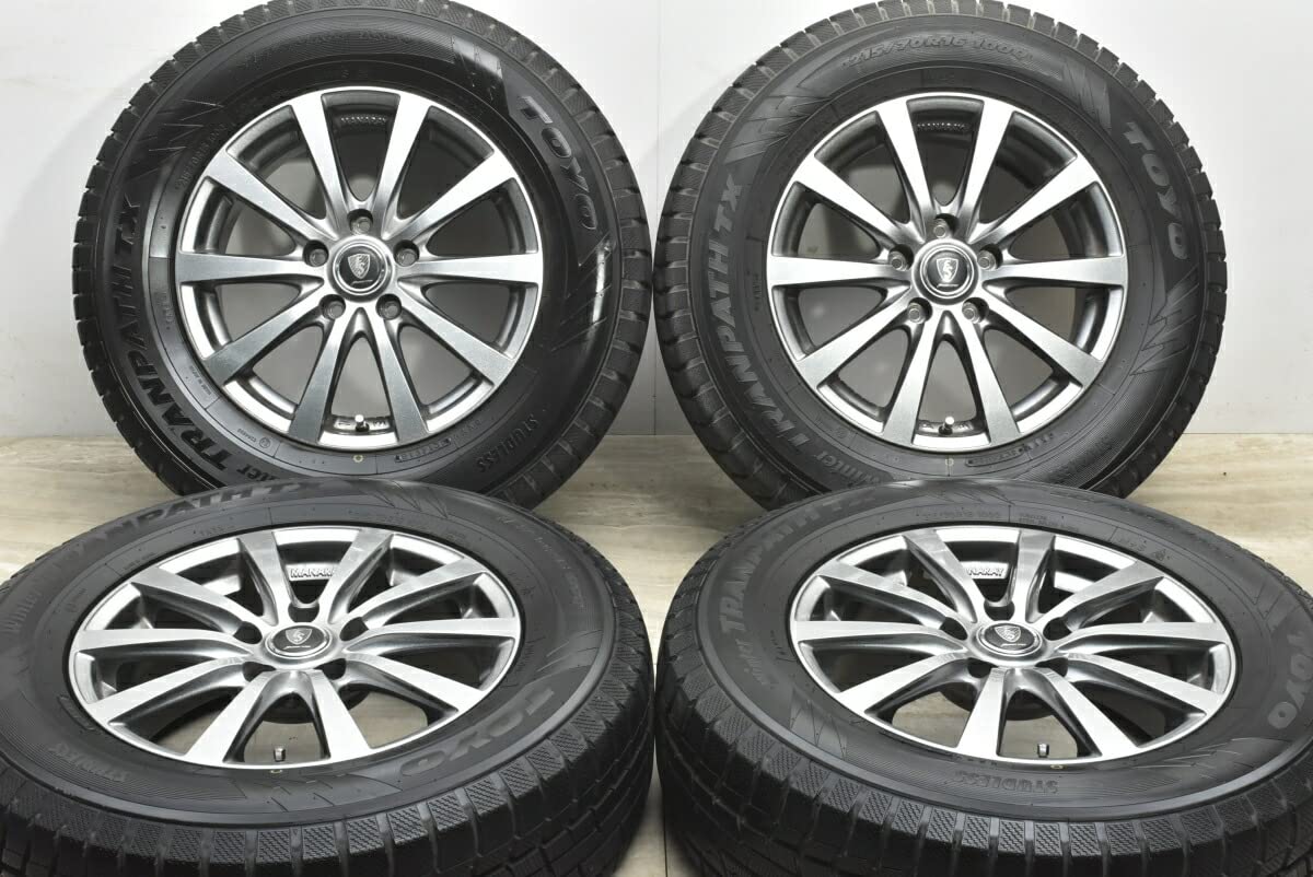 Amazon | 中古 スタッドレスタイヤホイール 4本セット 16インチ 6.5J +  