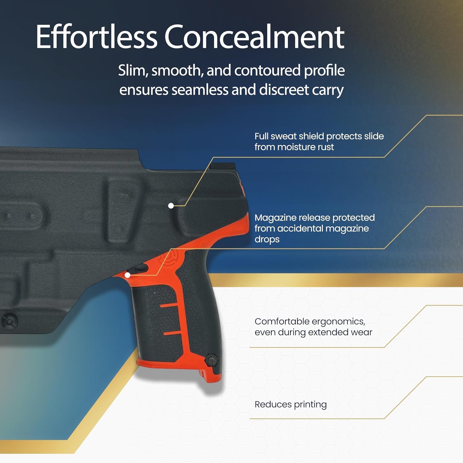 IWB Compatible with Byrna LE Launcher with TLR-8 Holster - Optic Ready - Inside The Waistband Concealed Carry - Adjustable Cant and Retention Kydex Holster - Made in The USA