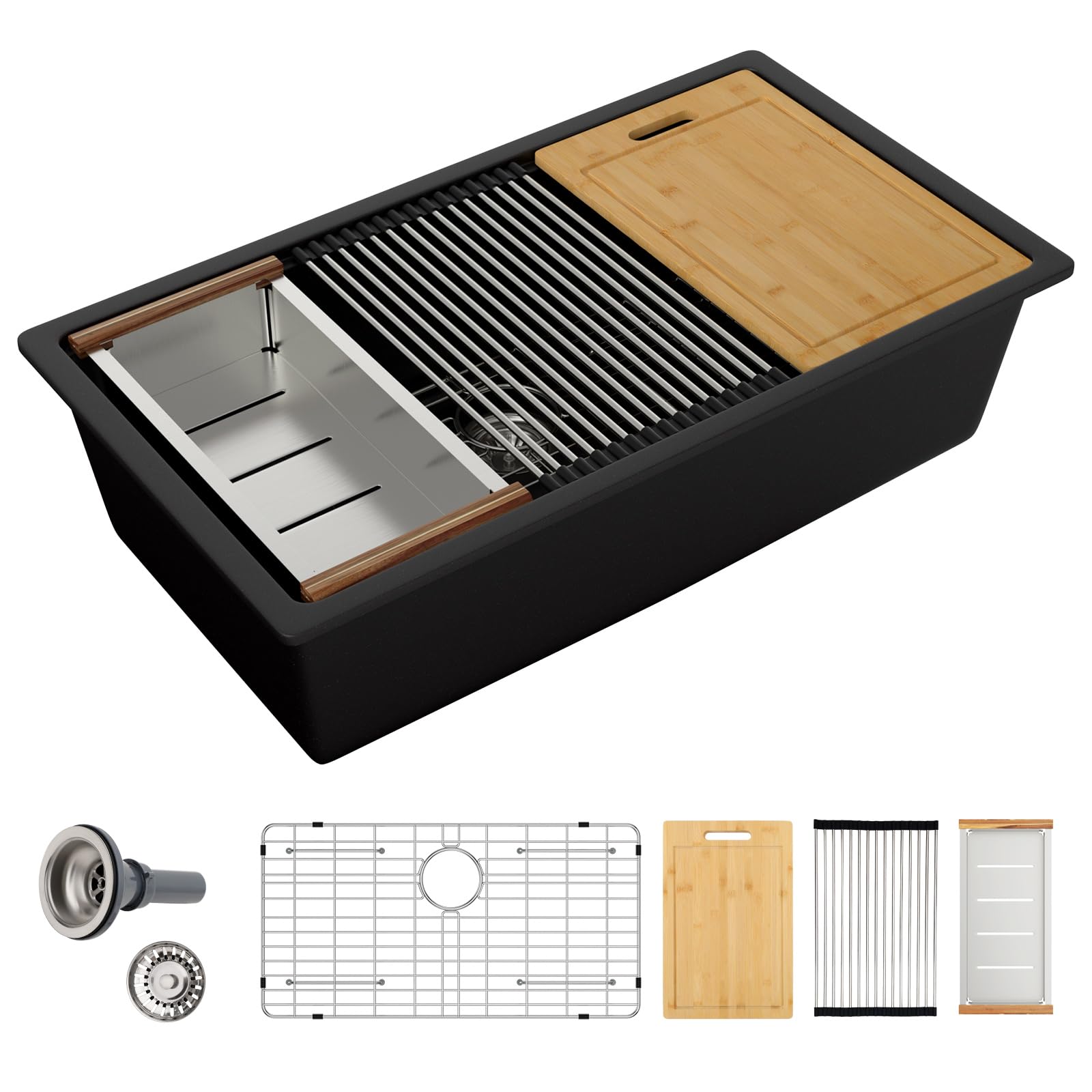 Sarlai 30 Granite Composite Workstation Sink