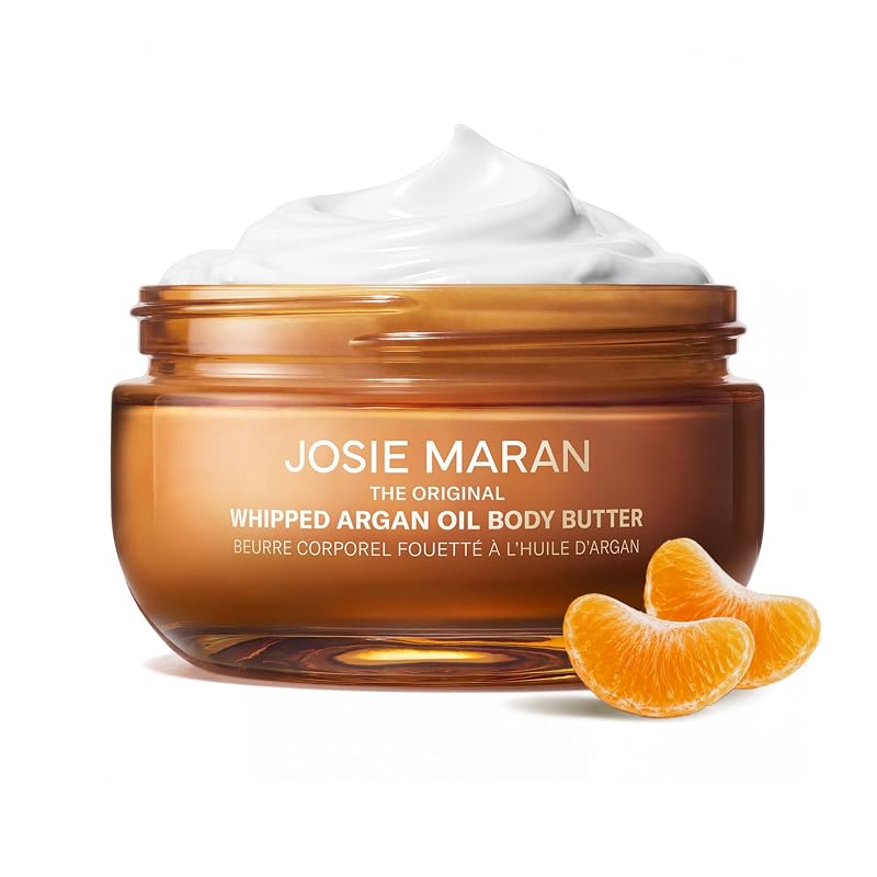 Manteiga corporal batida com óleo de argan Josie Maran Topless Tangerine, 180 mL