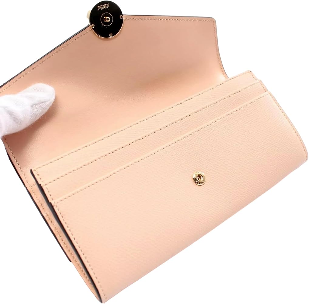 Amazon.com: FENDI F Is Leather Long Envelope Womens Wallet Light