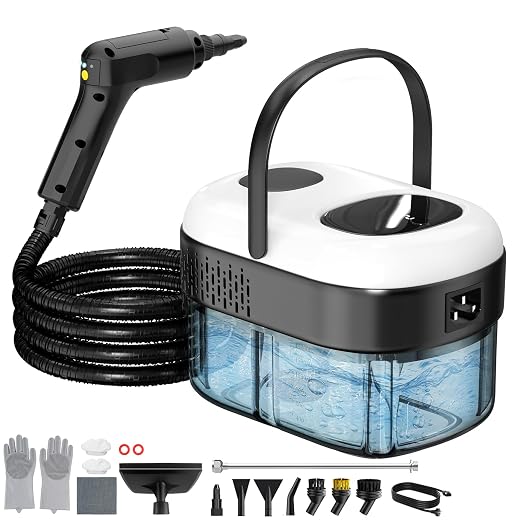 Pressurized Handheld Steam Cleaner (white) - $55.99