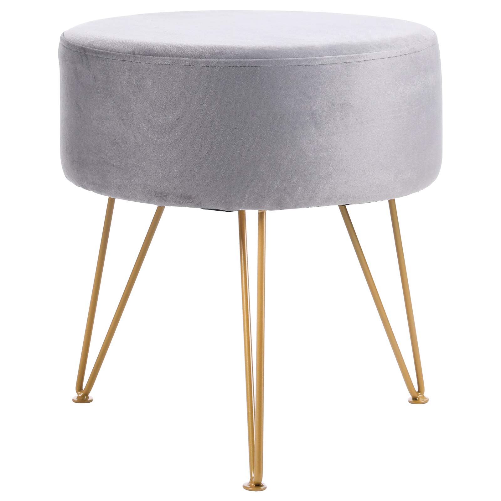 Buy IBUYKE Ottoman Chair Stool Upholstered Footrest Stool Velvet