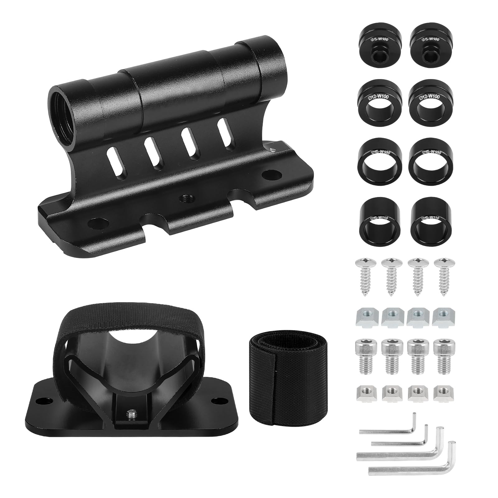 Uchwyt widelca rowerowego, 1 x uchwyt na widelec + 1 x uchwyt na tylne koło, aluminiowy uchwyt na widelec rowerowy, obsługuje szybkie mocowanie / montaż Thru-Axle do Ø 5/12/15 x 100 mm, 15 x