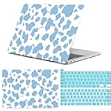 GABraden Compatible with MacBook pro 13 inch Case,2020 2019 2018 2017 2016(A2338 M1/A2159/A2251/A2289/A1989/A1706) with Touch ID and 2 Pack Keyboard Protectors,Laptop Hard Shell（Blue Cow）