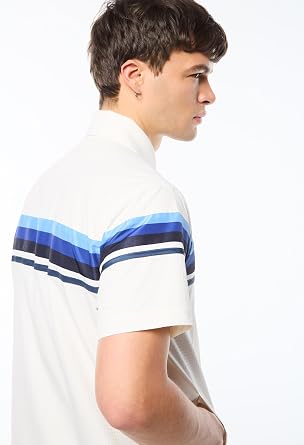 Sergio Tacchini Striscia Short Sleeve Mens Track Jacket - Gardenia