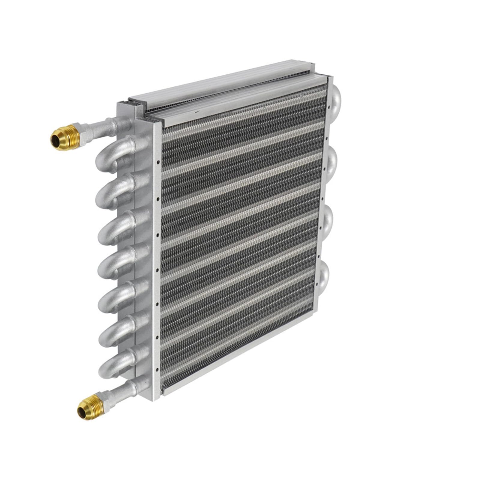 Condensatore d'aria per veicoli efficaci, 16 file, argento | Struttura a due strati per una migliore refrigerazione e ampia vestibilità dell'auto, efficace riduzione della temperatura in