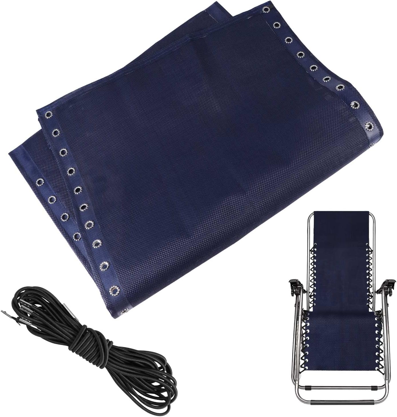 EKDJKK Zero Gravity Chair Replacement Fabric with 4 Bungee Cord, Anti Gravity Lounge