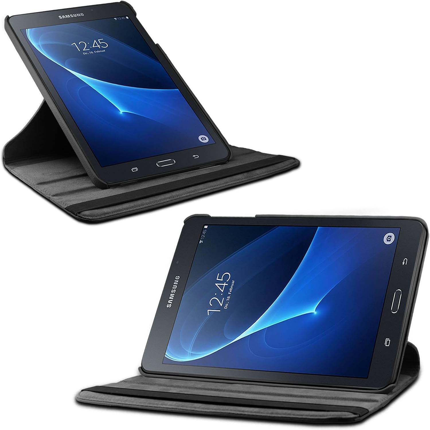 INFILAND Case for Samsung Galaxy Tab A 10.1 Case, Smart 360 Degrees Rotating Stand Case Cover for 2016 Release Samsung Galaxy Tab A 10.1-Inch Tablet (SM-T580 / SM-T585, No S Pen Version)- Black