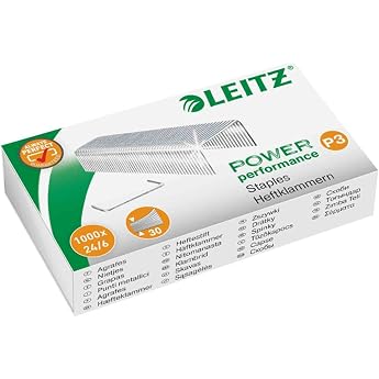 Leitz 55700000 Staples 24 / 6 mm 1000 Pieces Galvanised 24/6mm