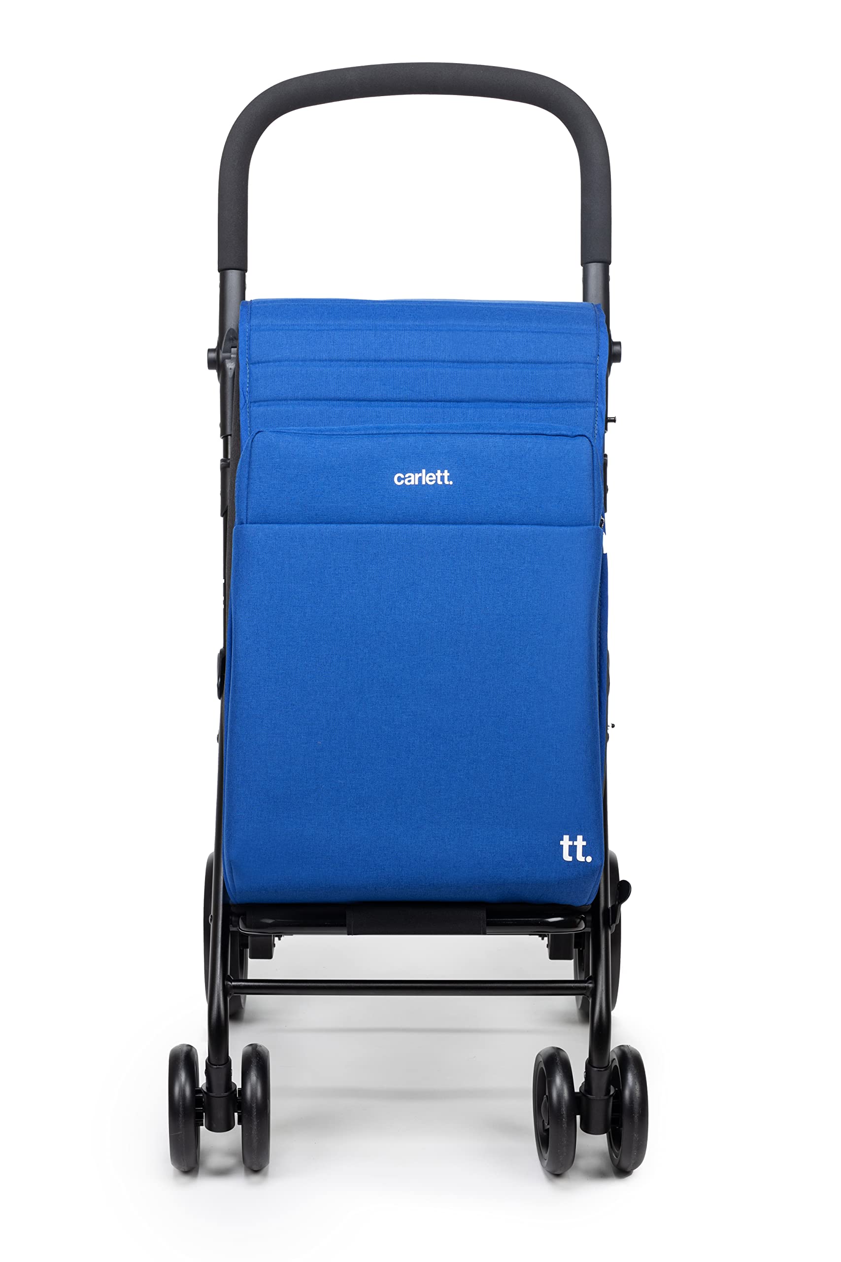 Caddie De Courses, Chariot De Supermarché Pliable, Avec 4 Roues Impermeables Et Une Grande Capacite De 32 Kg Sac Principal 64l Sac Thermique 12l Et Poche Arriere Couleur Vert