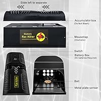 Vista 3 de Electric Rat Trap, Humane & Efficient Mouse Trap Upgraded Instantly Kill Rodent Zapper, Works for Mice Rats Chipmunks Squirrels, No Touch