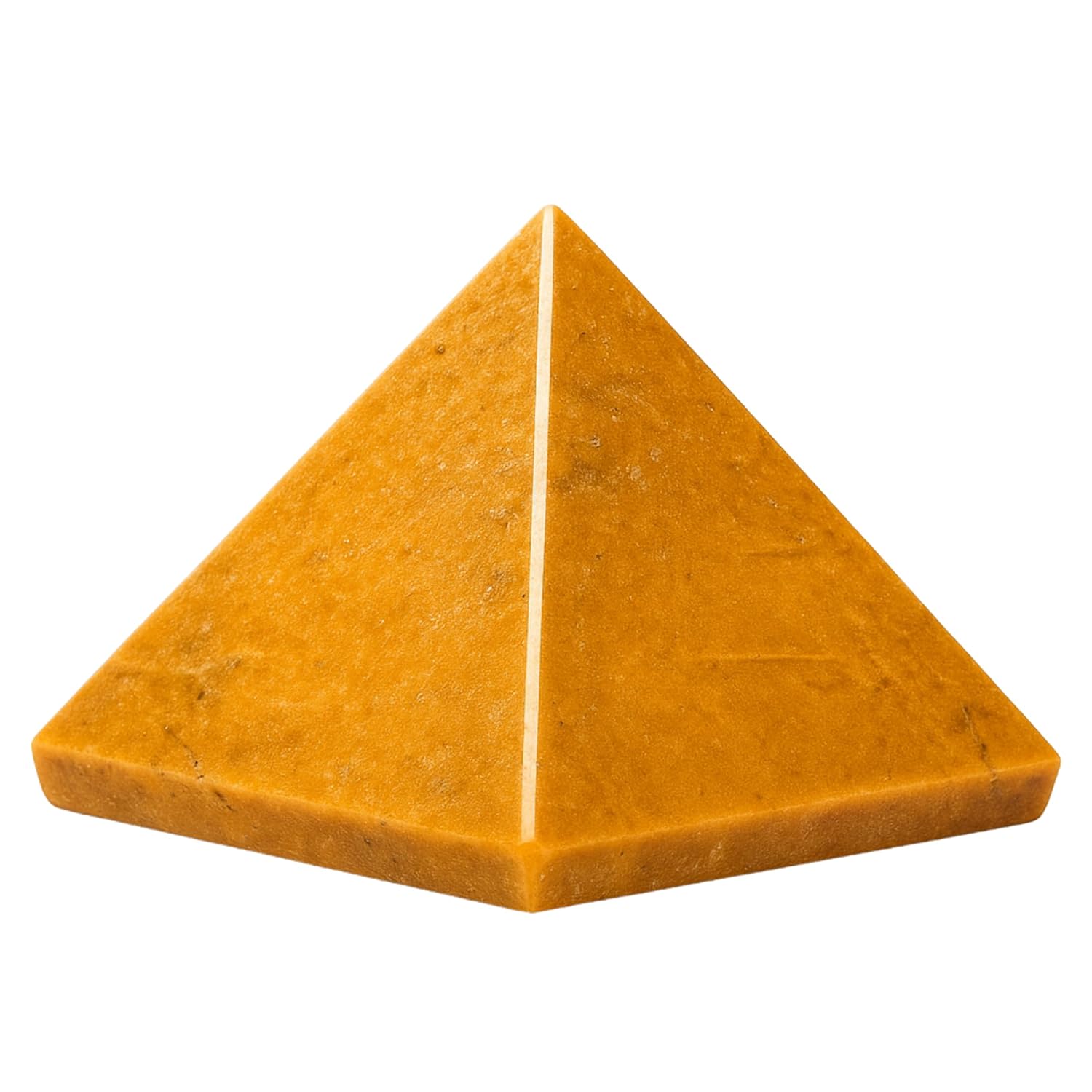Amazing Gemstone Yellow Jasper Pyramid Crystal Healing Stones - 1.5" Great Pyramid Figurine of Natural Stone Pyramid for Meditation, Reiki, Chakra Balancing and Crystal Pyramids...