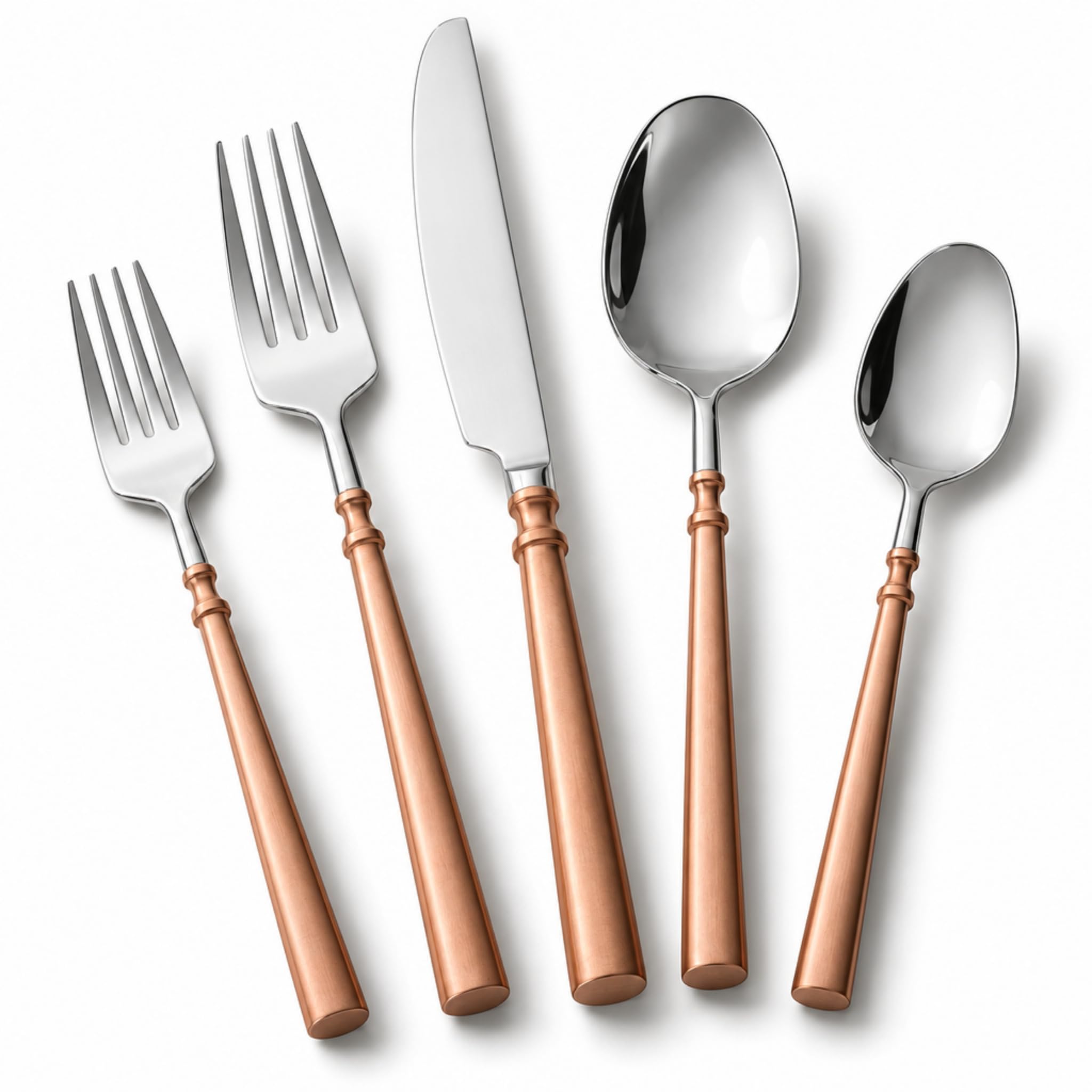 Godinger 20‑Piece Stainless Steel Silverware Set, Flatware Utensil Set for 4, Atlas, Silver Matte, 18/0 — Amazon image 23