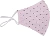 Face Mask Washable Face Cover Bandana Face Mask 3 Layers Cotton Face Mask Breathable Fashion Face Mask to Protect Against Pollution Light Pink & Black Pack of 1