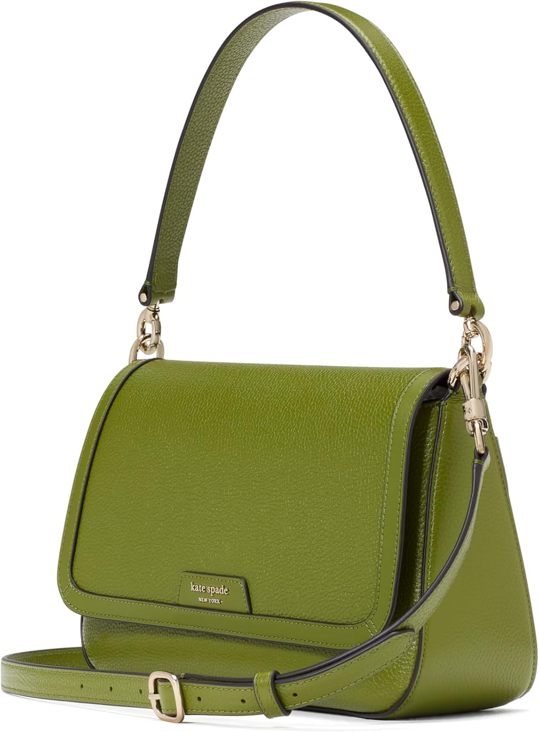 kate spade new york womens Hudson Pebbled Leather Flap Shoulder Bag - Image 2