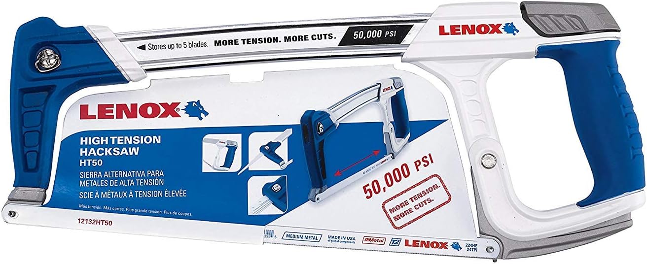 LENOX Tools High-Tension Hacksaw, 12-inch (12132HT50) (Тwо Расk)