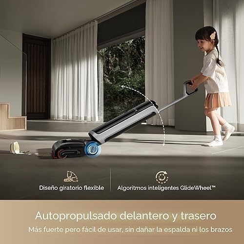 Miniatura 7 de DREAME H15 Pro Aspiradora Húmeda y Seca, Limpieza de Pisos con Agua Caliente a 185°F, Aspiradora Inalámbrica con Brazo Robótico AI GapFree, Succión