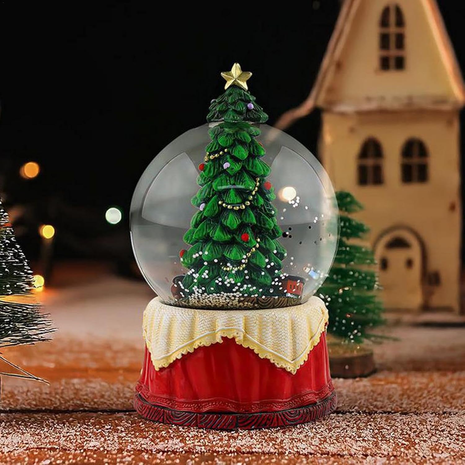 Christmas Snow Globe - Christmas Snow Globe Lantern, Christmas Snow Globe Gift | Long Life Christmas Tree Snow Water