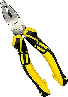 BOOSDEN Linesman Pliers, 6 Inch, High Leverage Lineman's Pliers, Combination Pliers, Electrical Pliers,Side Cutter Linemans Pliers
