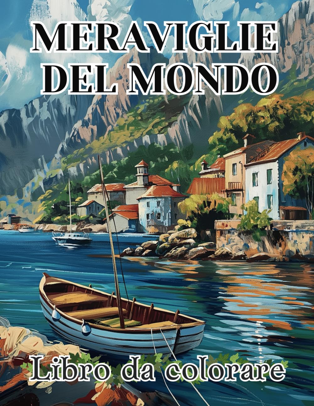 Meraviglie del mondo: Libro da colorare paesaggi rilassanti per adulti: compilazione di bellissimi paesaggi per alleviare lo stress