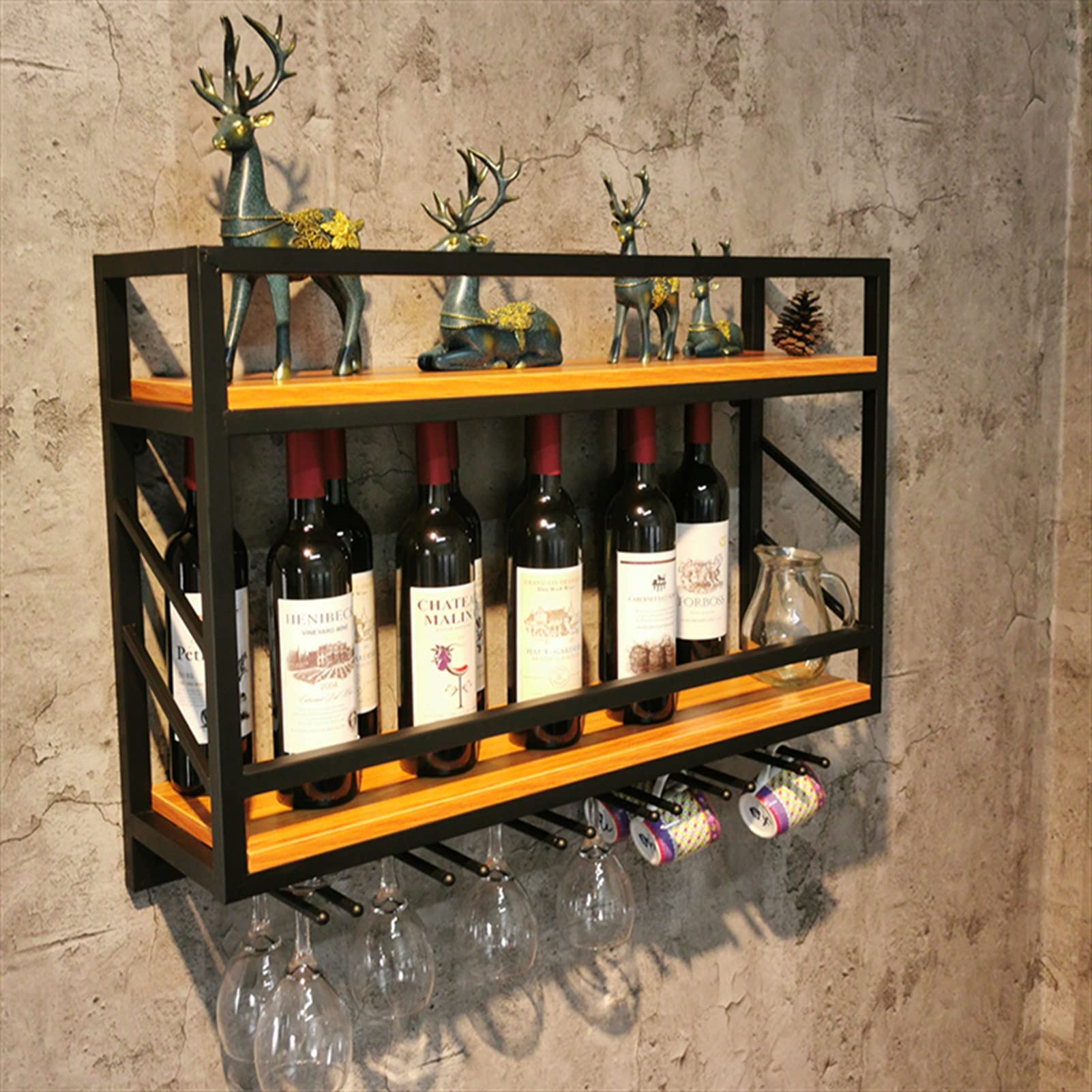 Porte-verre étagère en bois, le cadeau idéal pour les amateurs de vin