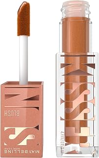 Maybelline Sunkisser, Blush Líquido, Acabamento Glow Luminoso, Longa Duração de 12h, Vegano, Cor 11 Electric Bronze, 4.7ml