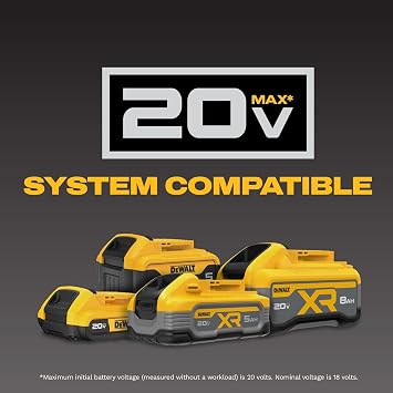 DEWALT 20V MAX Battery XR POWERPACKTM 4Ah Lithium Ion, 50% More Power, Dewalt Battery Compatible with 20V MAX Tools (DCB2104)