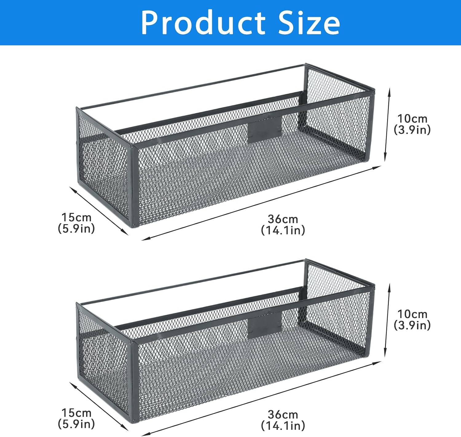 Bath Toy Storage,2 Pack Iron Mesh Bathtub Organizer for Shower Bathroom, Wall Mounted Shower Holder with Drainage, Space Saving Rust Resistant Bathtub Storage Basket for Kids Toddlers Bathroom