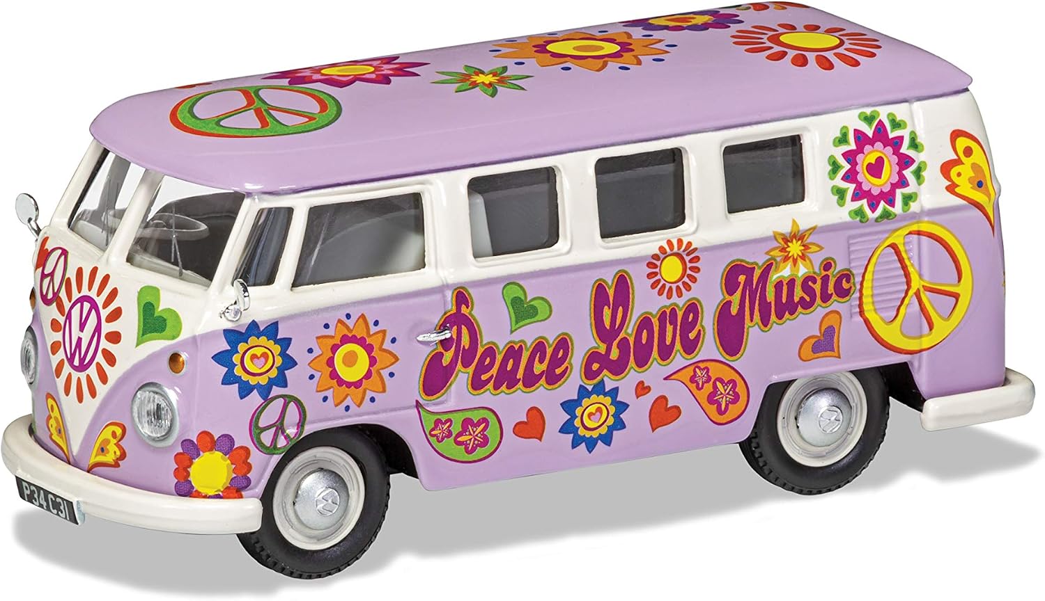 Corgi CC02730 Volkswagen Campervan - Peace Love and Music Classic