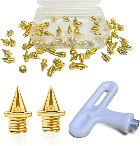 Los picos de pista están hechos de acero y en forma de pirámide de 14 pulgadas, son un repuesto de pinchos desgastados para Sprint, Cross Country y